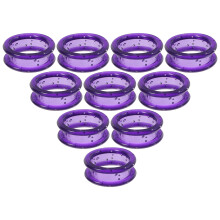 20Pcs Durable Purple Silicone Finger Rings for Barber and Pet Shears