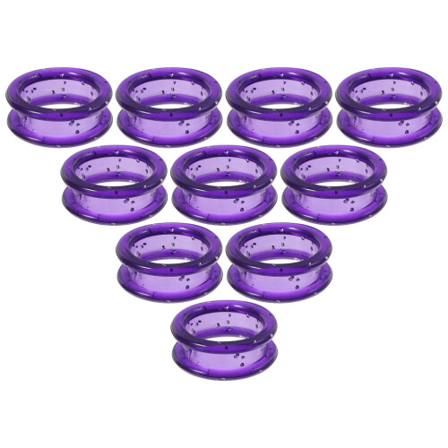 20Pièces Protecteurs Silicone Doigts Pour Ciseaux De Toilettage Violet