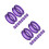 20Pièces Protecteurs Silicone Doigts Pour Ciseaux De Toilettage Violet 5