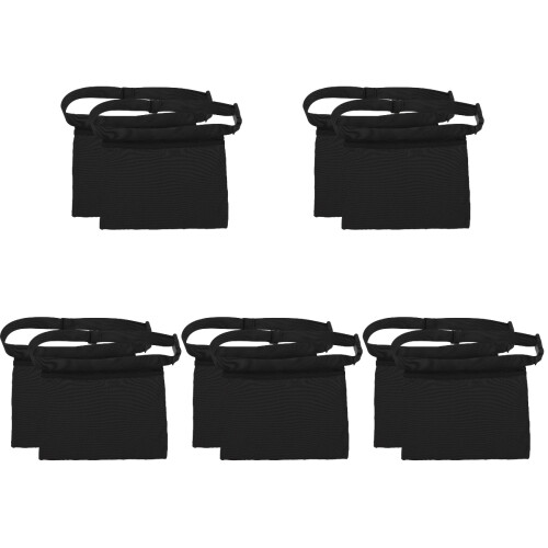 10Pièces De Rangement Tennis Golf Ceinture Mesh Noir 1