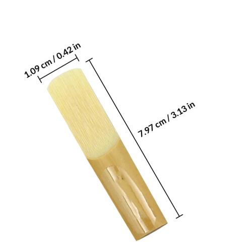 10Pièces Anches Pour Saxophone Accessoires Ténor Texture Fine Marron 1
