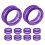 20Pièces Protecteurs Silicone Doigts Pour Ciseaux De Toilettage Violet 2