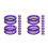 20Pièces Protecteurs Silicone Doigts Pour Ciseaux De Toilettage Violet 9