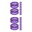 20Pièces Protecteurs Silicone Doigts Pour Ciseaux De Toilettage Violet 8