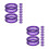 20Pièces Protecteurs Silicone Doigts Pour Ciseaux De Toilettage Violet 10