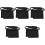 10Pièces De Rangement Tennis Golf Ceinture Mesh Noir 3