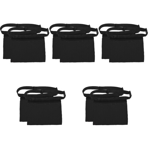 10Pièces De Rangement Tennis Golf Ceinture Mesh Noir 2