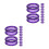 20Pièces Protecteurs Silicone Doigts Pour Ciseaux De Toilettage Violet 7