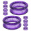 20Pièces Protecteurs Silicone Doigts Pour Ciseaux De Toilettage Violet 3