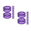 20Pièces Protecteurs Silicone Doigts Pour Ciseaux De Toilettage Violet 4