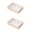 2Pièces Sac Transparent Grand Bandoulière 5