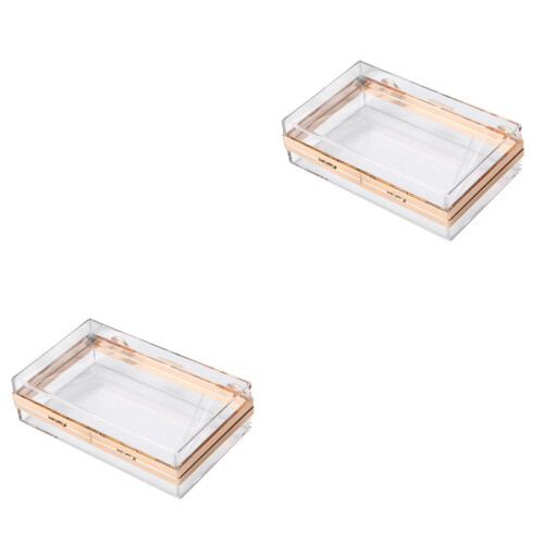 2Pièces Sac Transparent Grand Bandoulière 2