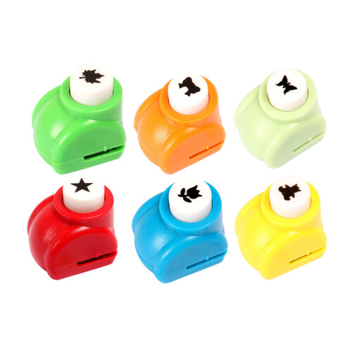 18Pièces Perforatrices Manuelles Multicolores Pour Scrapbooking DIY
