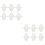 12Pièces Protège-Slip Coton Réutilisable Pour Voyage 6