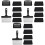 3Ensembles Outils Nettoyage Barbecue Spatule Noir Acier 3