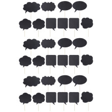 60Pièces Supports Photo Papier Noir Pour Mariage Événements Festifs