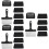 3Ensembles Outils Nettoyage Barbecue Spatule Noir Acier 7