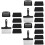 3Ensembles Outils Nettoyage Barbecue Spatule Noir Acier 6