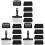 3Ensembles Outils Nettoyage Barbecue Spatule Noir Acier 2