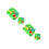 2Pièces Jouet Plastique Vert Interaction Bébé Amusant Et Éducatif 3
