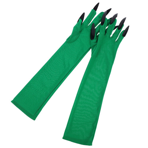 3Paires Halloween Longues Vertes Ongles