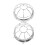 2Pièces Plaque Protection Sprinkler Aluminium Pour Plafond 8