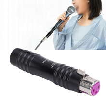 Dynamischer 48V-XLR-Mikrofonvorverstärker Schwarz, +28 dB Verstärkung