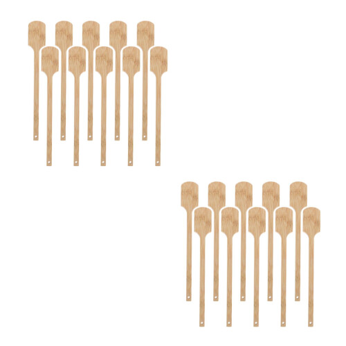 20Pièces D'éventail Bambou Kaki Résistantes Pour Projets DIY 2