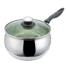 2Pièces Casserole Bébé Cuisine Quotidienne Acier Verre Colorée