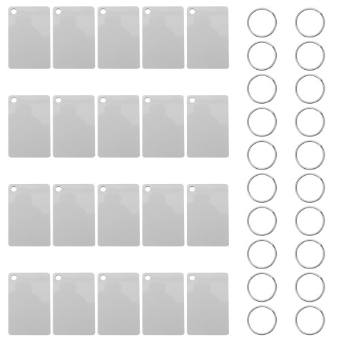 40Pièces - Sublimation Mdf Argenté Pour DIY 1