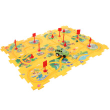 4Ensembles Piste Puzzle Voitures Jouet Sûr Et Enfant