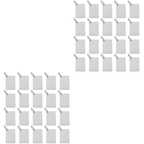 40Pièces - Sublimation Mdf Argenté Pour DIY 2