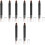 8Pièces Kit Yeux Brosse ABS Noir Professionnel Durable 5