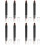 8Pièces Kit Yeux Brosse ABS Noir Professionnel Durable 7
