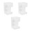 3Pièces Accessoire Nourrisseur Bac Transparent Avec Ventouses 4