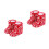 2Paires Bottines Rouge Chaudes 7