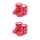 2Paires Bottines Rouge Chaudes 8