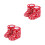 2Paires Bottines Rouge Chaudes 3
