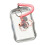 Clear Card Case with Spring String Card Holder for-Pink 1