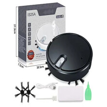 Aspirador de pó inteligente com sistema multifuncional 3 em 1, robô de limpeza automática para pisos duros e carpetes, design compacto para fácil