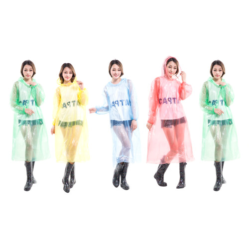 15Pièces Ponchos Imperméables Jetables Colorés Pour Randonnée 1