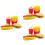 12Pcs Student Pencil Erasers Assorted Color Creative School Use 6