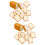 32Pcs Mini Toast Erasers Tpr Material Portable Pack 10