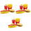 12Pcs Student Pencil Erasers Assorted Color Creative School Use 3