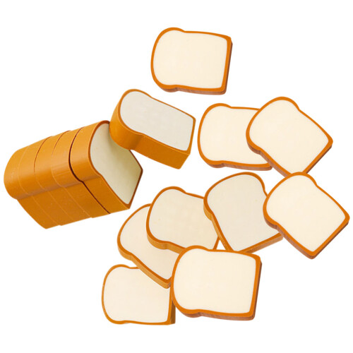 32Pcs Mini Toast Erasers Tpr Material Portable Pack 1