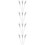 12Pièces Brosse Nez Compacte Blanche Aluminium Nylon 9