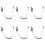 6Pcs Universal Chin Strap White Wear-Resistant Plastic Strap 4