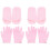 4Paires Ensemble Et Gel Rose Hydratation & Spa 2