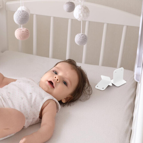 4Pièces Clips Stabilisateurs Anti-Basculement ABS Pour Parc Bébé 2