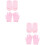 4Paires Ensemble Et Gel Rose Hydratation & Spa 6